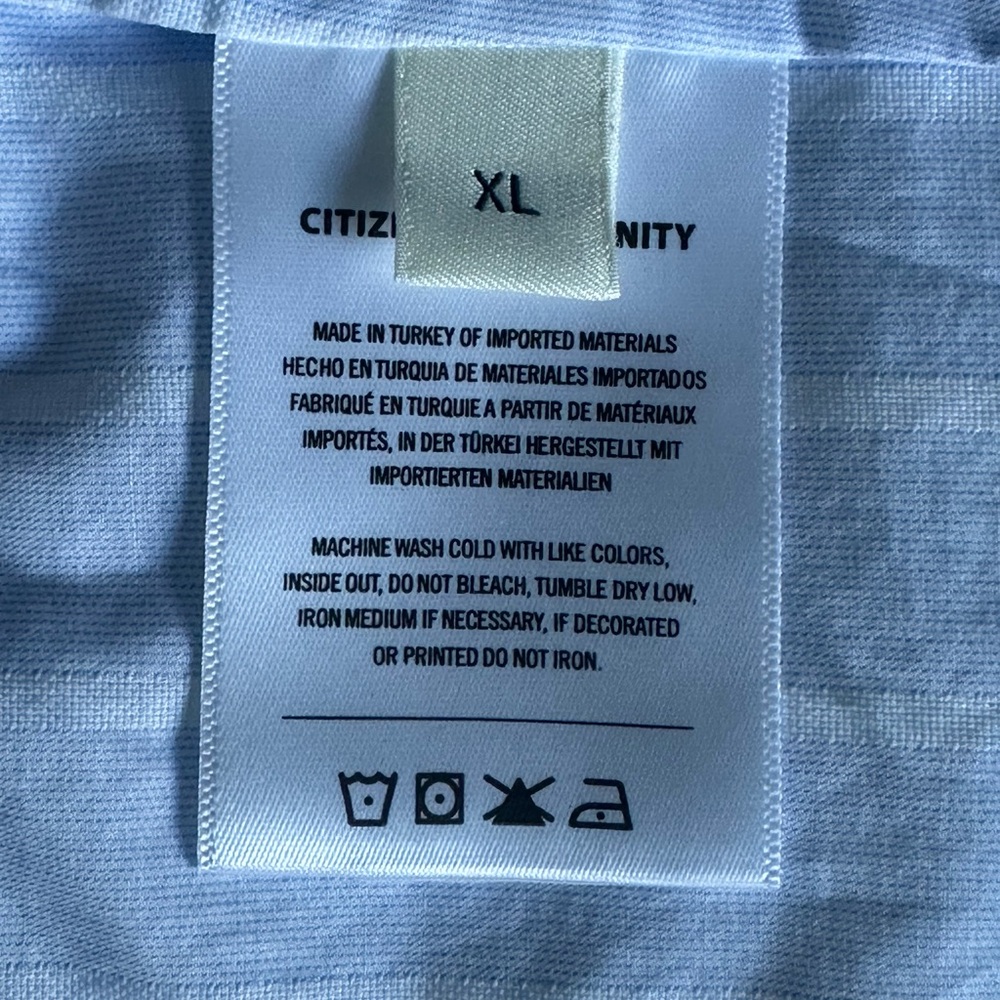 Citizens Of Humanity Light Blue & White Striped Button-Down Shirt - Picture 7 of 7